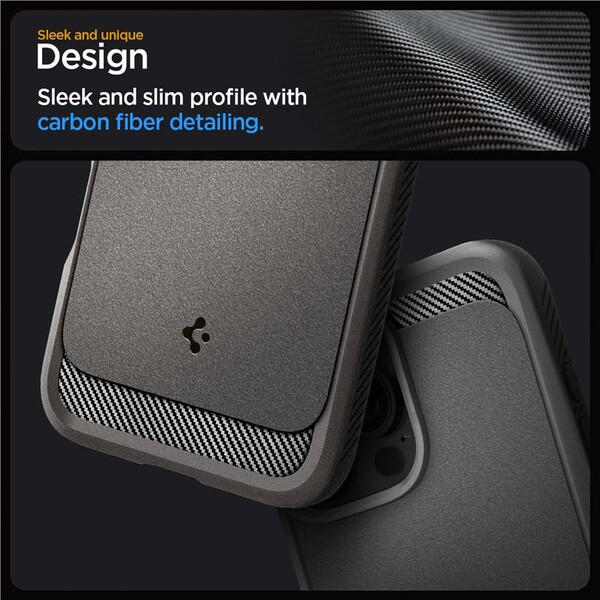 Spigen-Rugged-Armor-MagSafe-kryt-iPhone-16-Pro-gray