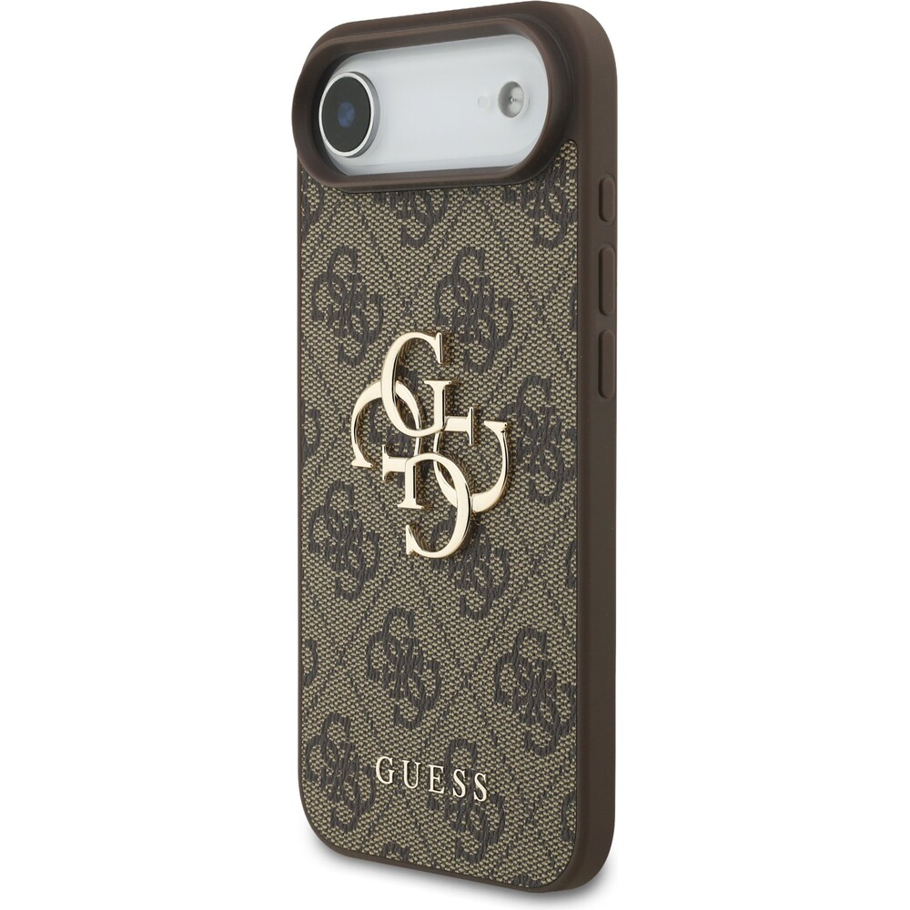 Guess-PU-4G-Metal-Logo-Strap-kryt-iPhone-Air-hnedy
