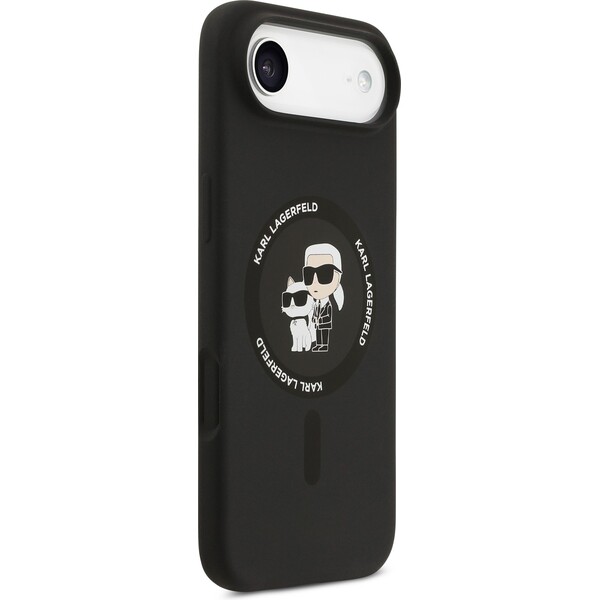 Karl-Lagerfeld-Liquid-Silicone-Karl-and-Choupette-MagSafe-kryt-iPhone-Air-cerny