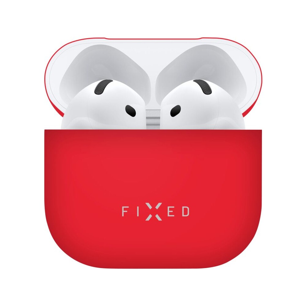 FIXED-Silky-silikonove-pouzdro-pro-Apple-AirPods-4-cervene