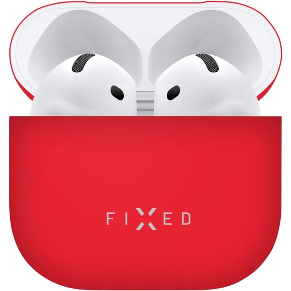 FIXED-Silky-silikonove-pouzdro-pro-Apple-AirPods-4-cervene