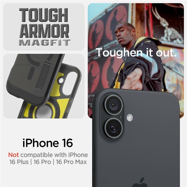 Spigen-Tough-Armor-MagSafe-kryt-iPhone-16-frost-black