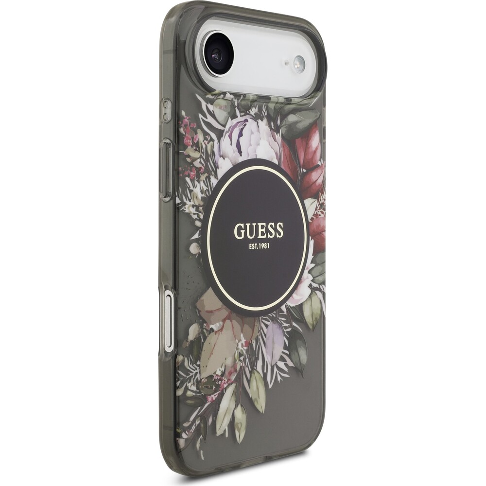 Guess-IML-Flowers-Strap-MagSafe-kryt-iPhone-Air-cerny