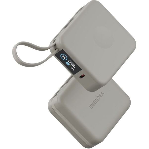 ENERGEA-MagPac-Mini-Plus-MagSafe-powerbanka-s-kabelem-10000mAh-bezova