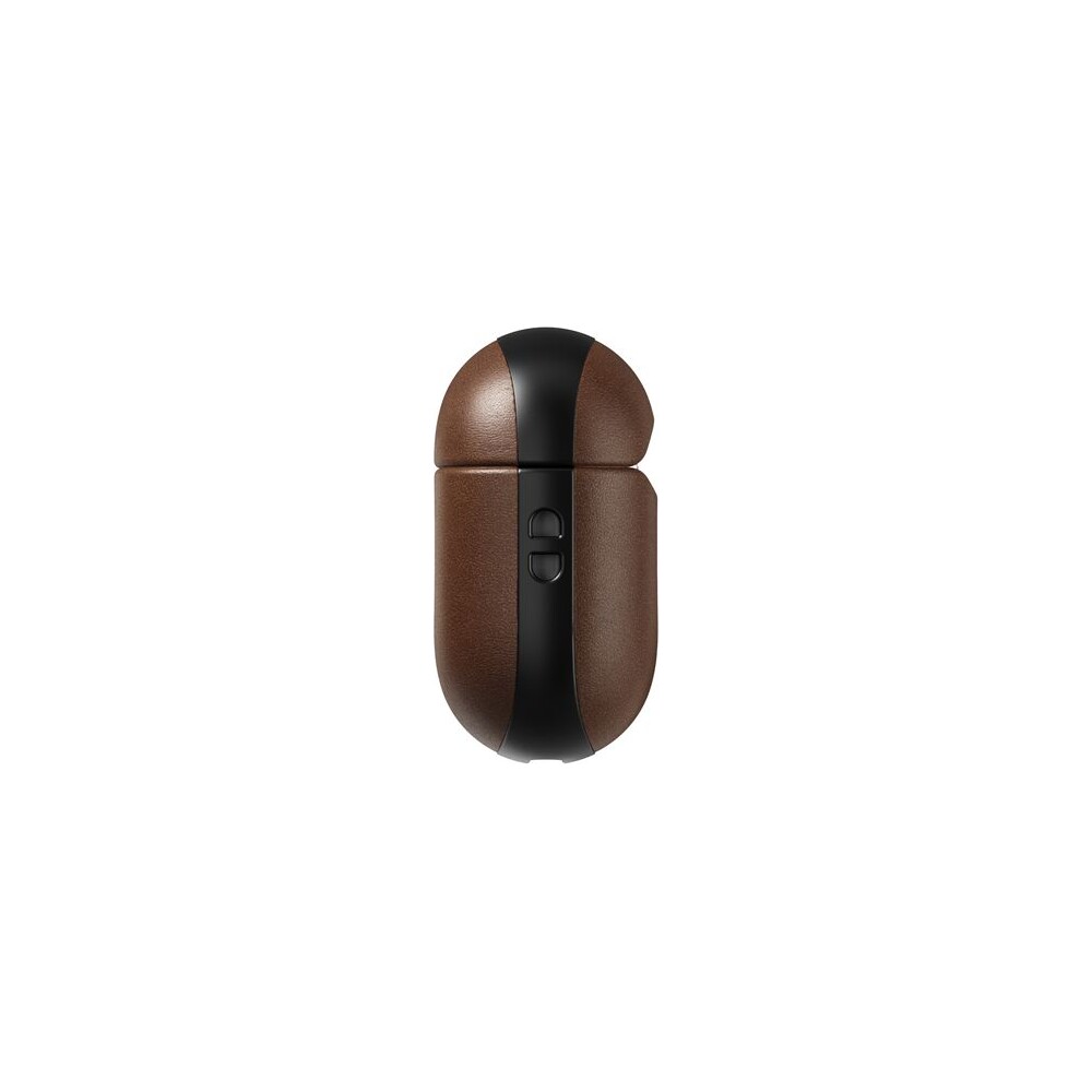 Nomad-Modern-Leather-pouzdro-Apple-Airpods-4-tmave-hnede