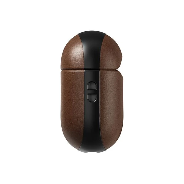Nomad-Modern-Leather-pouzdro-Apple-Airpods-4-tmave-hnede