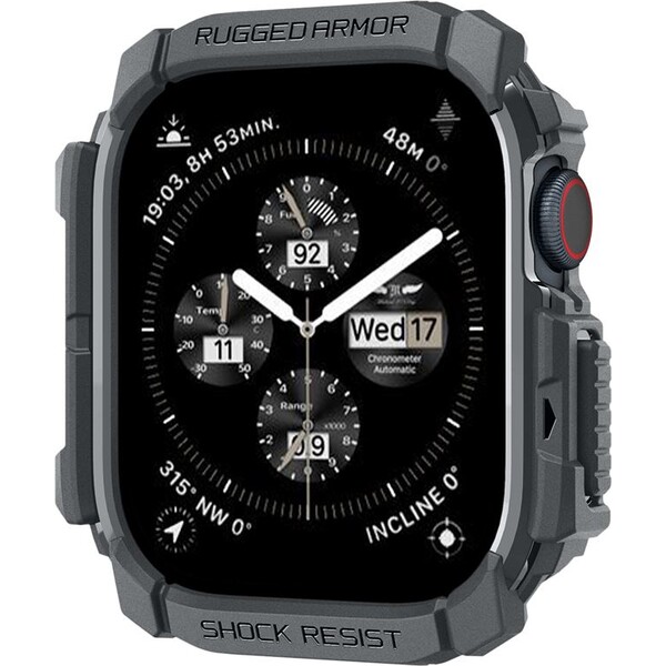 Spigen-Rugged-Armor-kryt-pro-Apple-Watch-10-11-46mm-tmave-sedy