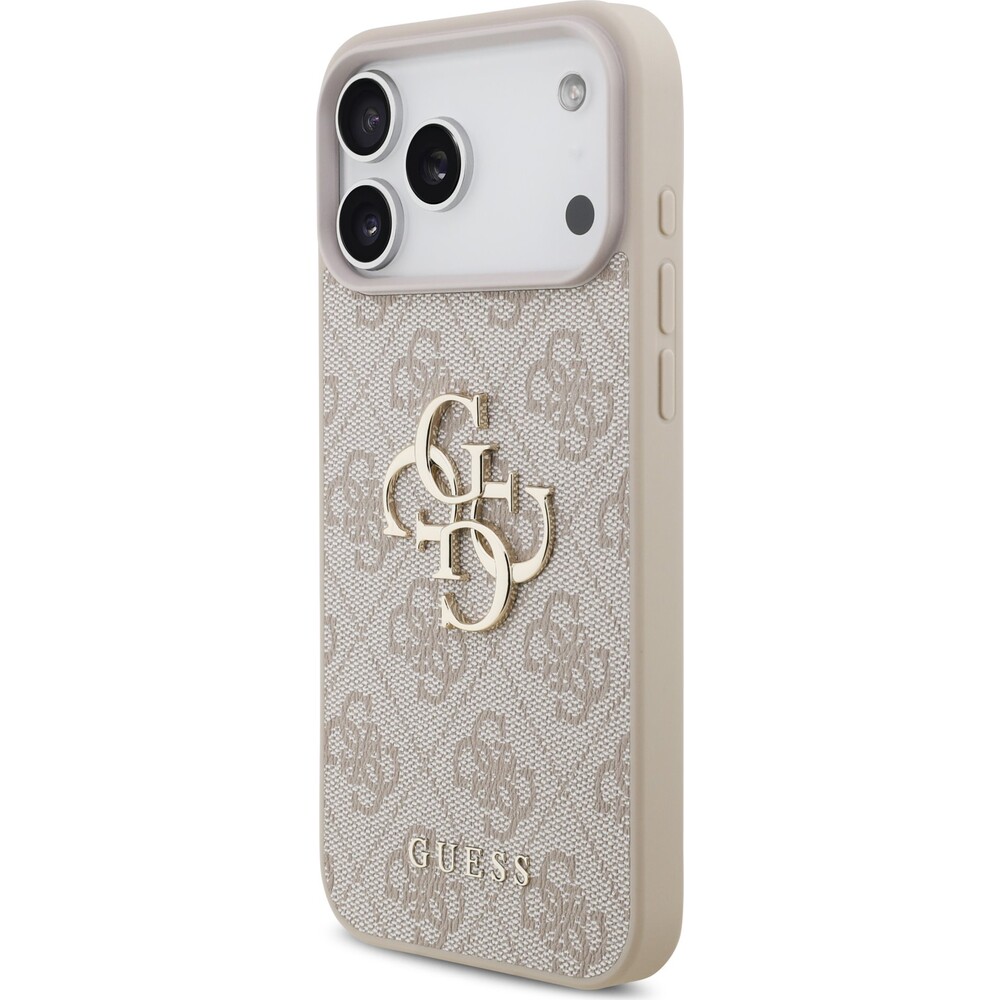 Guess-PU-4G-Metal-Logo-kryt-iPhone-17-Pro-Max-ruzovy