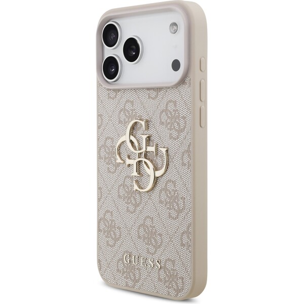 Guess-PU-4G-Metal-Logo-kryt-iPhone-17-Pro-Max-ruzovy