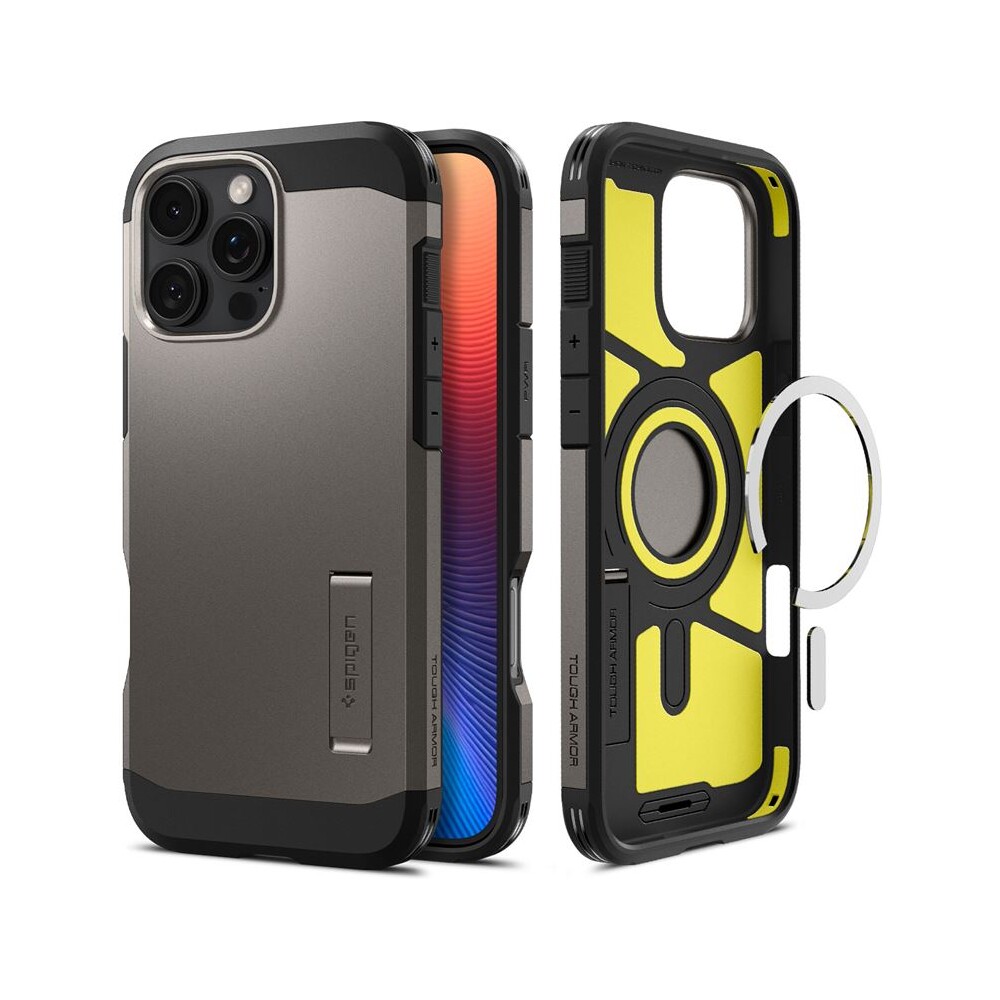 Spigen-Tough-Armor-MagSafe-kryt-iPhone-16-Pro-Max-gunmetal
