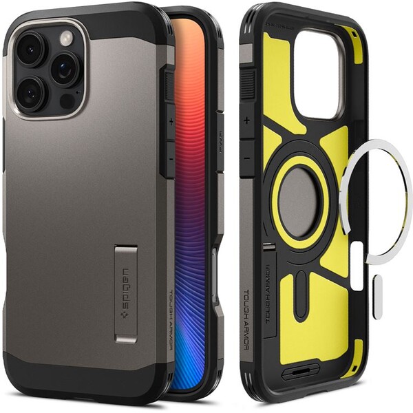 Spigen-Tough-Armor-MagSafe-kryt-iPhone-16-Pro-Max-gunmetal