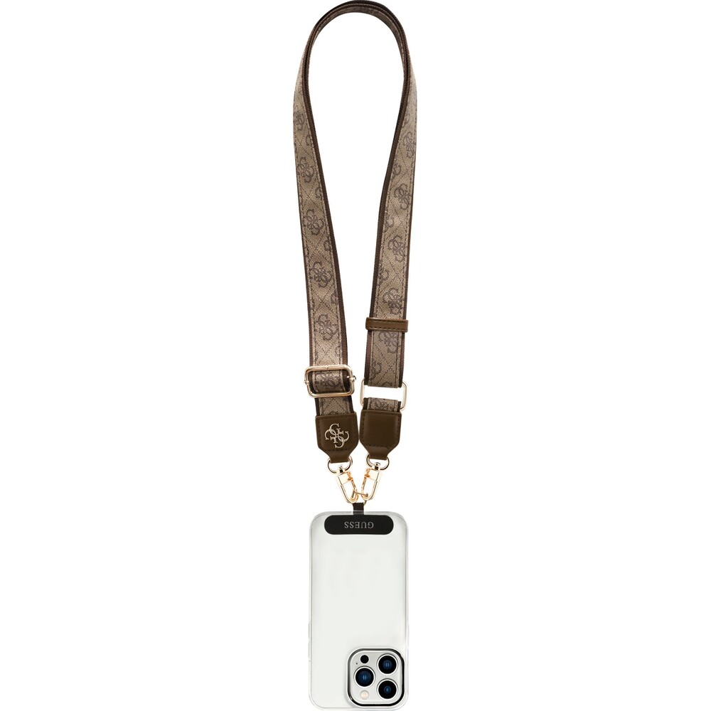 Guess-Crossbody-popruh-PU-4G-Metal-Logo-hnedy