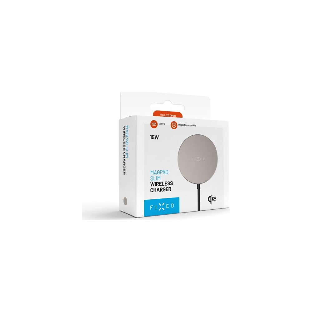 FIXED-MagPad-Slim-MagSafe-nabijecka-s-Qi2-15W-titanova