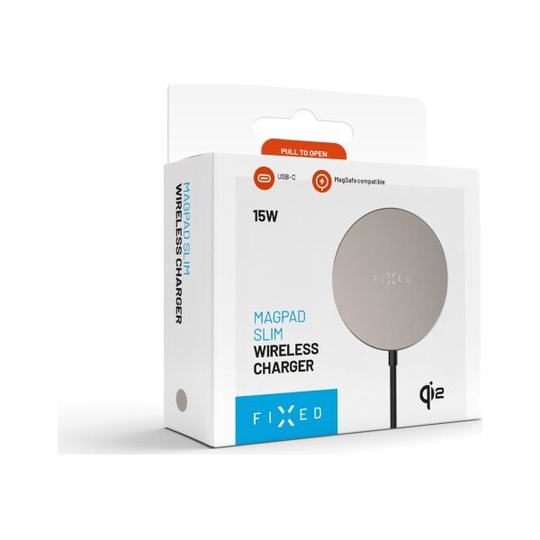 FIXED-MagPad-Slim-MagSafe-nabijecka-s-Qi2-15W-titanova