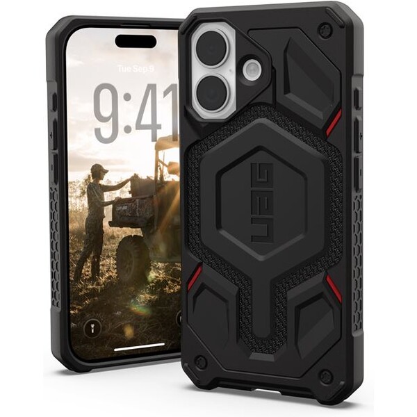 UAG-Monarch-Pro-MagSafe-Kevlar-kryt-iPhone-17-cerny