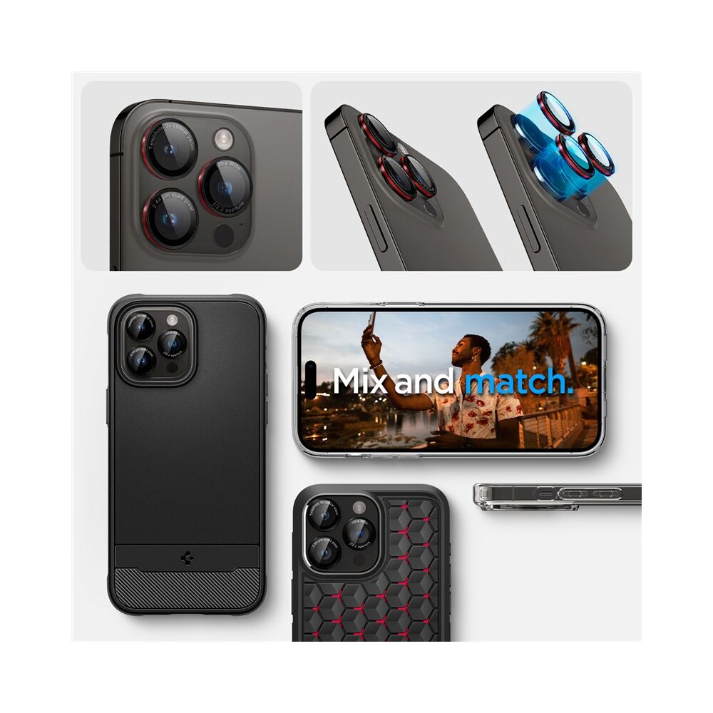 Spigen-Glass-tR-EZ-Fit-Optik-Pro-skla-iPhone-17-14-Pro-17-14-Pro-Max-black-red-2-ks-