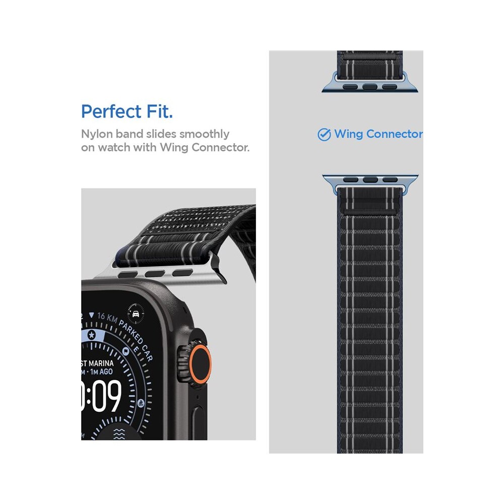 Spigen-Fabric-Band-reminek-hook-and-loop-Apple-Watch-49-46-45-44mm-cerny