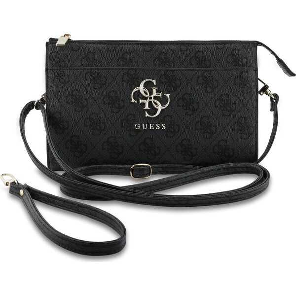 Guess-PU-4G-Metal-Logo-kabelka-na-telefon-cerna