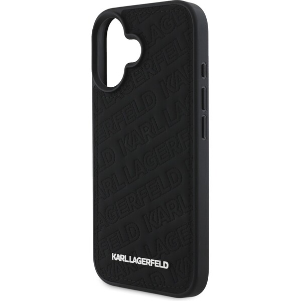 Karl-Lagerfeld-PU-Quilted-Pattern-kryt-pro-iPhone-16-cerny