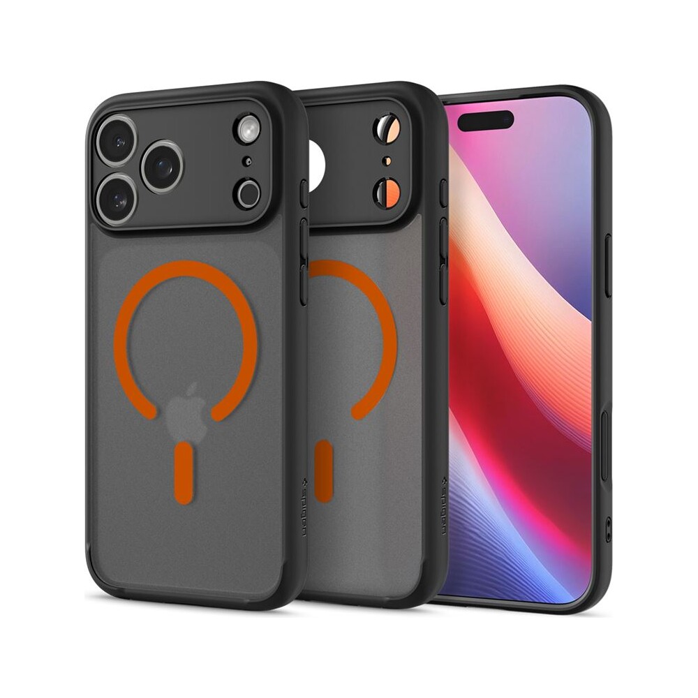 Spigen-Ultra-Hybrid-MagSafe-kryt-iPhone-17-Pro-Max-frost-black-orange