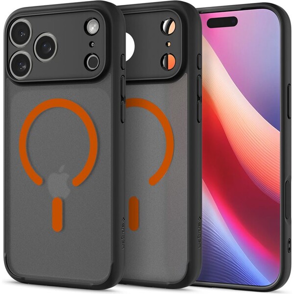 Spigen-Ultra-Hybrid-MagSafe-kryt-iPhone-17-Pro-Max-frost-black-orange