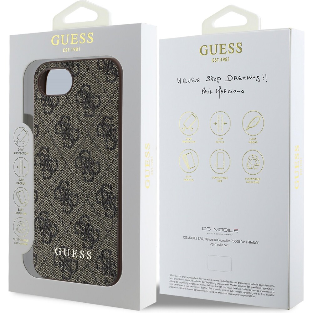 Guess-4G-Charm-kryt-iPhone-17e-16e-hnedy