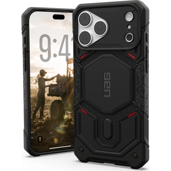 UAG-Monarch-Pro-MagSafe-Kevlar-kryt-iPhone-18-Pro-Max-17-Pro-Max-cerny