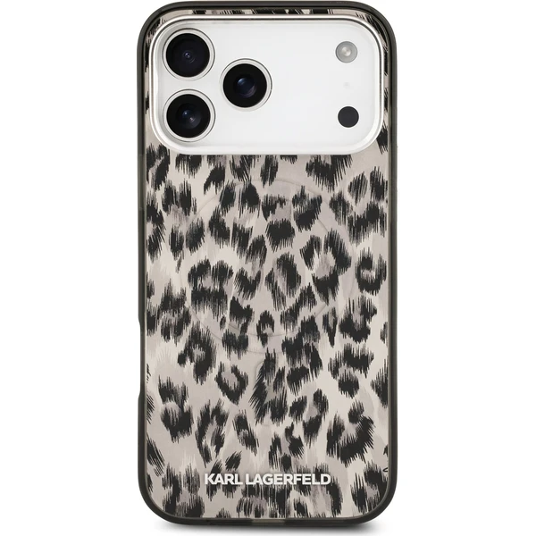 Karl-Lagerfeld-IML-Leopard-MagSafe-Zadni-Kryt-pro-iPhone-17-Pro-Max-hnedy
