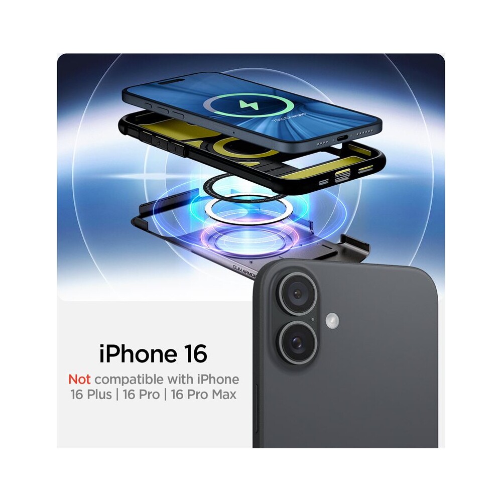 Spigen-Slim-Armor-MagSafe-kryt-iPhone-16-gunmetal