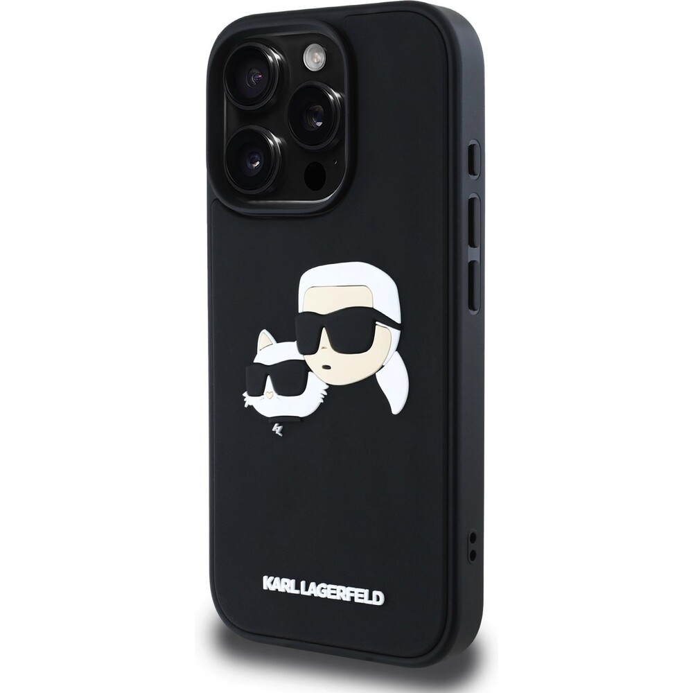 Karl-Lagerfeld-3D-Rubber-Double-Heads-kryt-iPhone-16-Pro-cerny