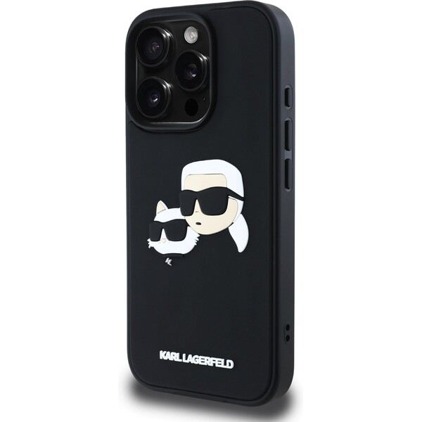 Karl-Lagerfeld-3D-Rubber-Double-Heads-kryt-iPhone-16-Pro-cerny