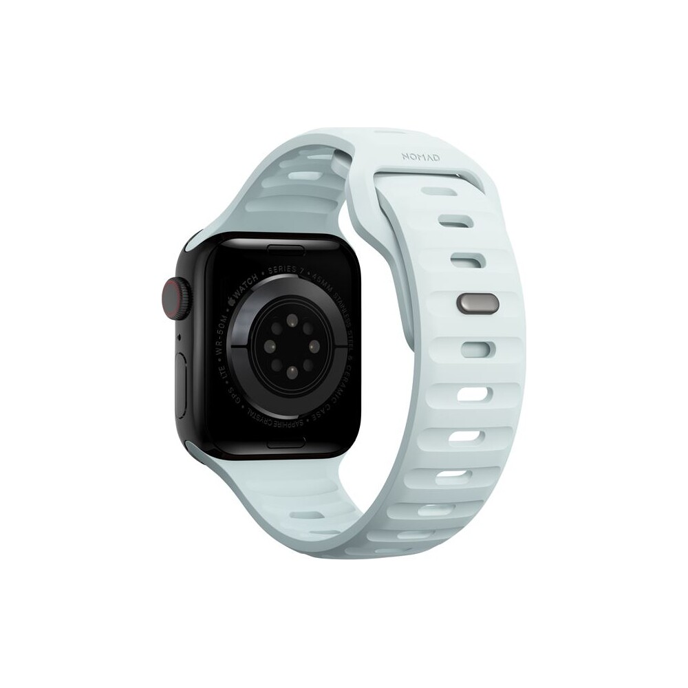 Nomad-Sport-Strap-S-M-reminek-pro-Apple-Watch-42-41-40-38mm-Ice-Blue-Glow