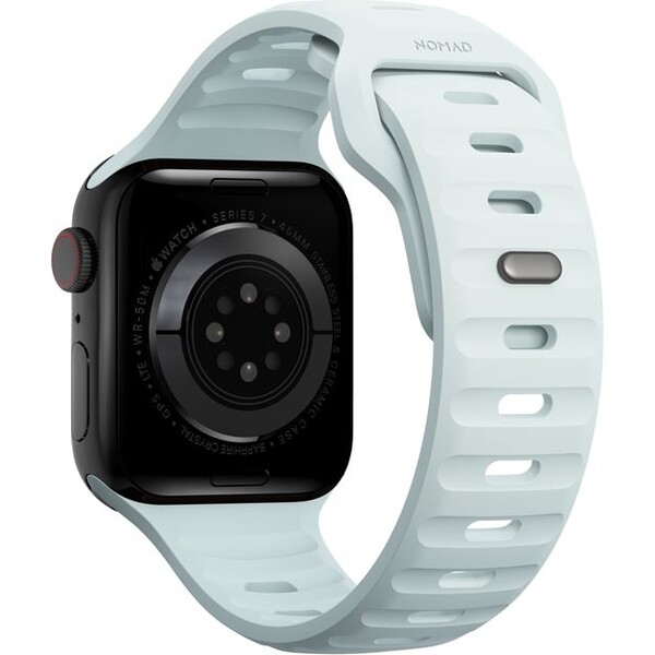 Nomad-Sport-Strap-S-M-reminek-pro-Apple-Watch-42-41-40-38mm-Ice-Blue-Glow