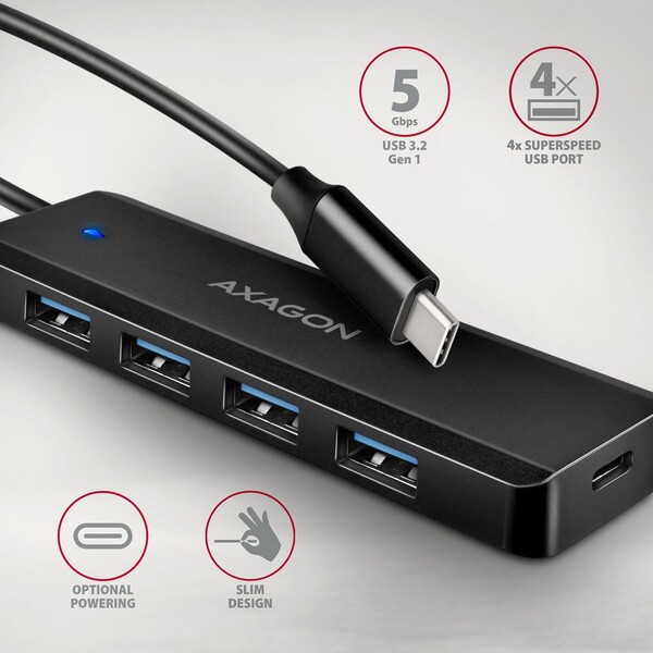 AXAGON-HUE-C1C-4v1-USB-C-hub