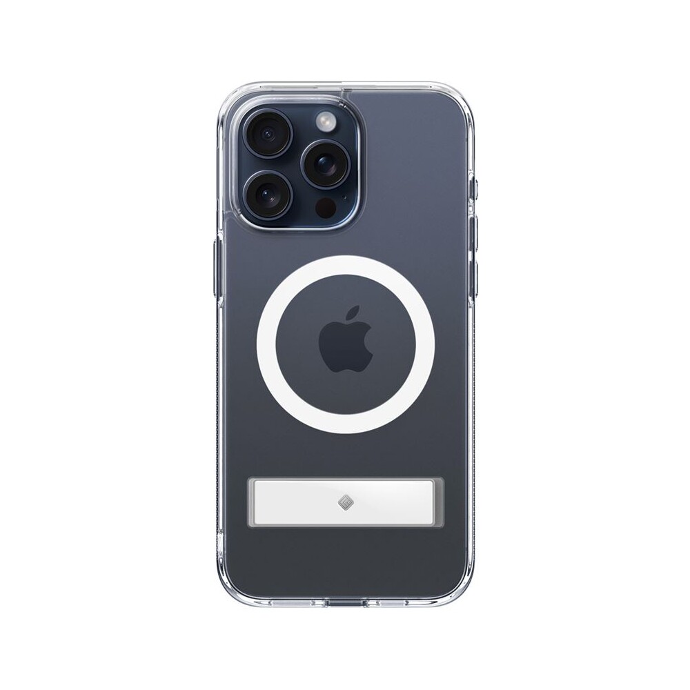 Spigen-Caseology-Capella-kryt-se-stojankem-s-MagFit-iPhone-15-Pro-ciry-bily
