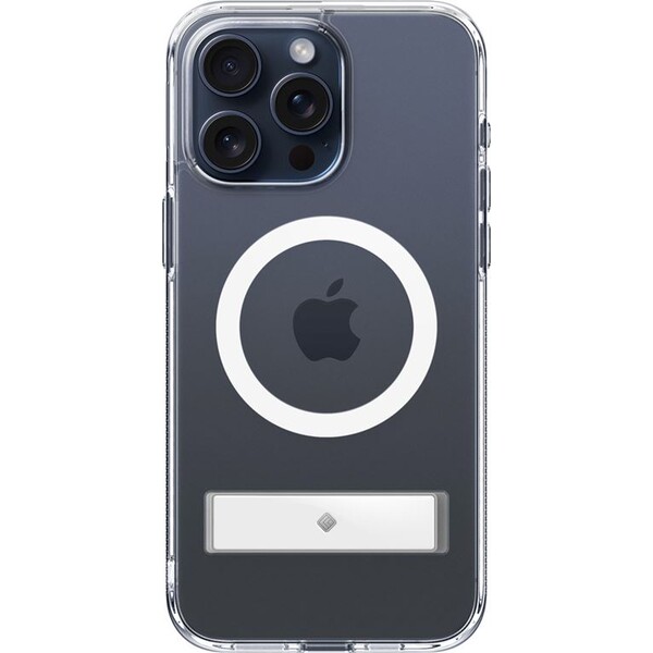 Spigen-Caseology-Capella-kryt-se-stojankem-s-MagFit-iPhone-15-Pro-ciry-bily