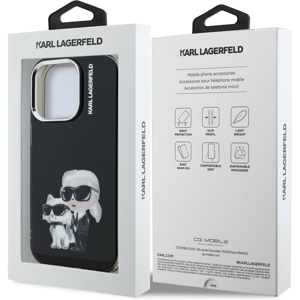 Karl-Lagerfeld-IML-Aquarelle-Karl-and-Choupette-kryt-iPhone-15-Pro-Max-cerny