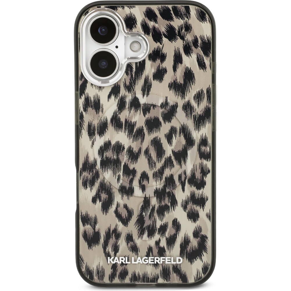 Karl-Lagerfeld-IML-Leopard-MagSafe-Zadni-Kryt-pro-iPhone-17-hnedy