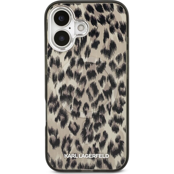 Karl-Lagerfeld-IML-Leopard-MagSafe-Zadni-Kryt-pro-iPhone-17-hnedy
