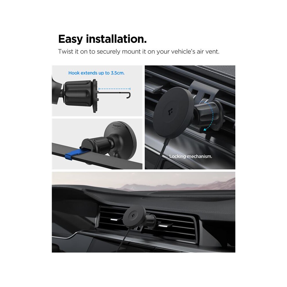 Spigen-OneTap-Pro-4-Airvent-Hook-Qi2-MagSafe-drzak-do-mrizky-ventilace-s-nabijenim-cerny