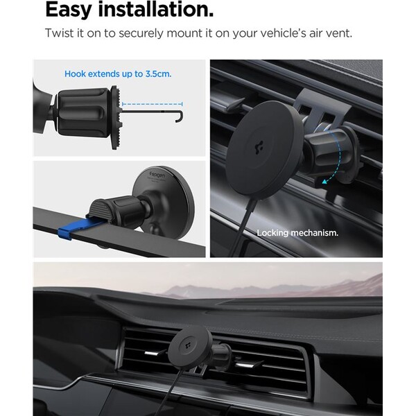 Spigen-OneTap-Pro-4-Airvent-Hook-Qi2-MagSafe-drzak-do-mrizky-ventilace-s-nabijenim-cerny