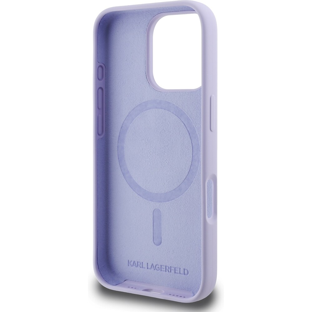 Karl-Lagerfeld-Liquid-Silicone-Karl-and-Choupette-MagSafe-kryt-iPhone-16-Pro-fialovy