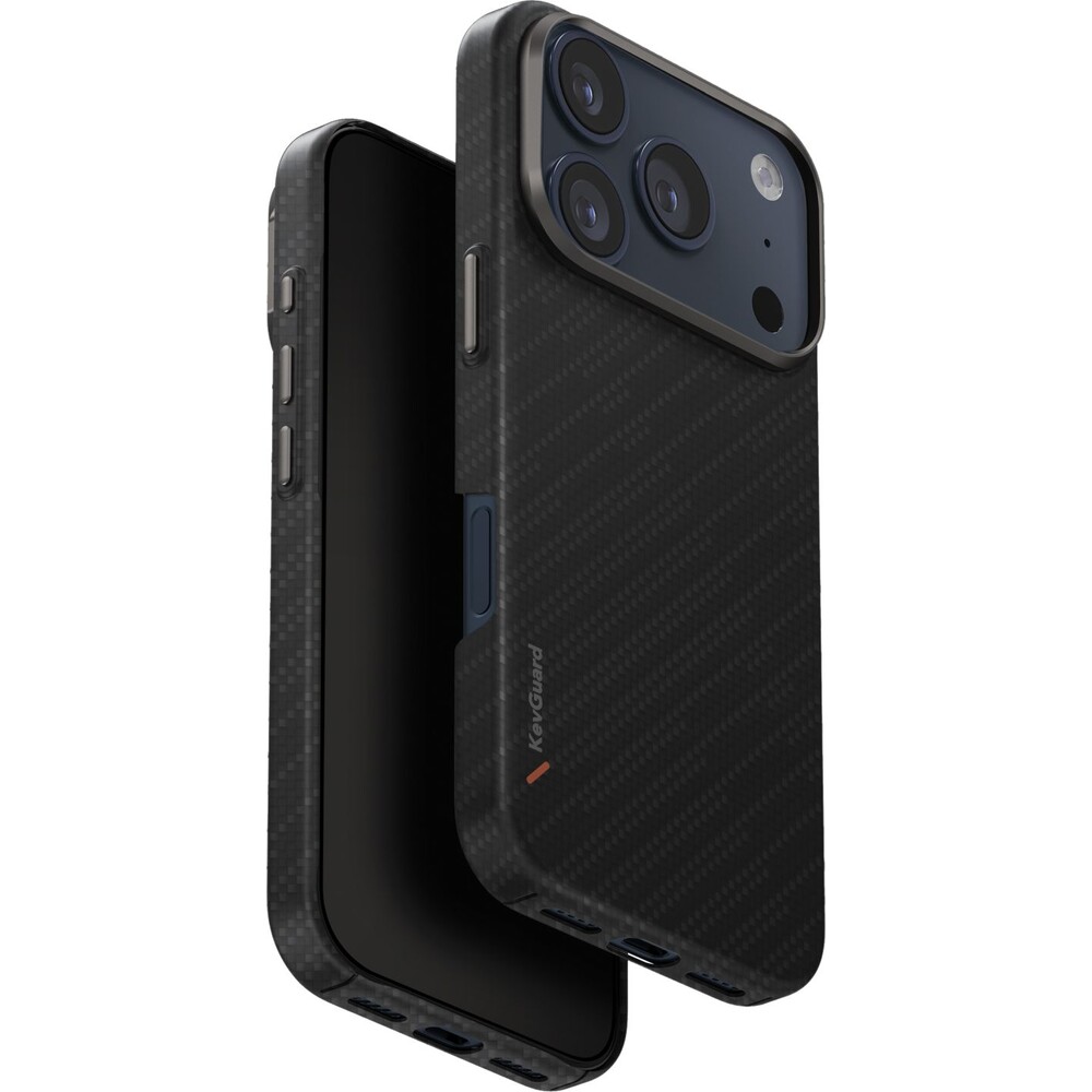 UNIQ-Keva-Edge-MagClick-MagSafe-kryt-iPhone-17-Pro-Carbon-Black