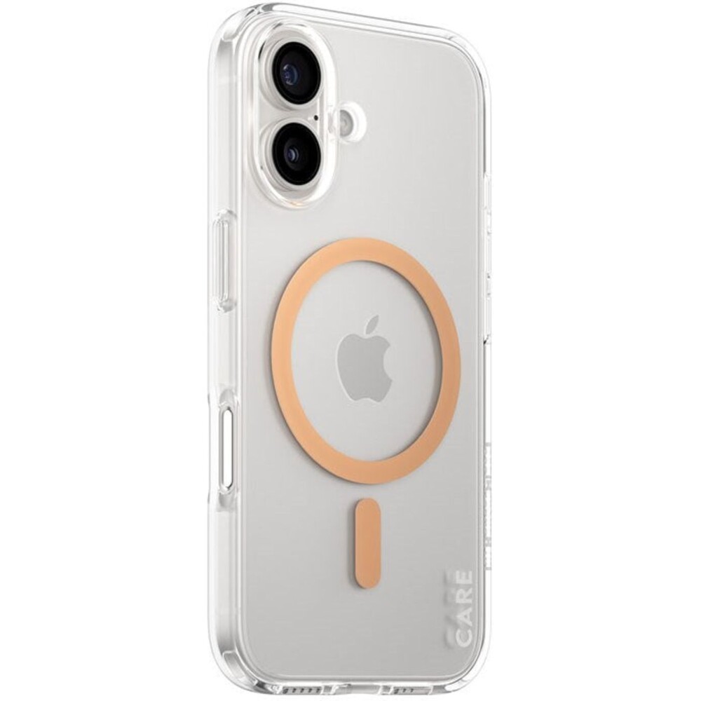 PanzerGlass-CARE-kryt-Apple-iPhone-16-MagSafe-Urban-Combat-ciry-broskvovy
