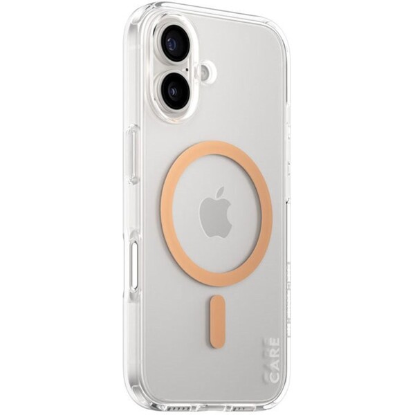 PanzerGlass-CARE-kryt-Apple-iPhone-16-MagSafe-Urban-Combat-ciry-broskvovy