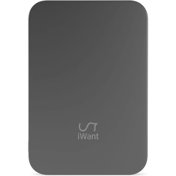 iWant 3000mAh Aluminium Mag+ bezdrátová powerbanka vesmírně šedá - Powerbanky - Obrázek 92QC000L01