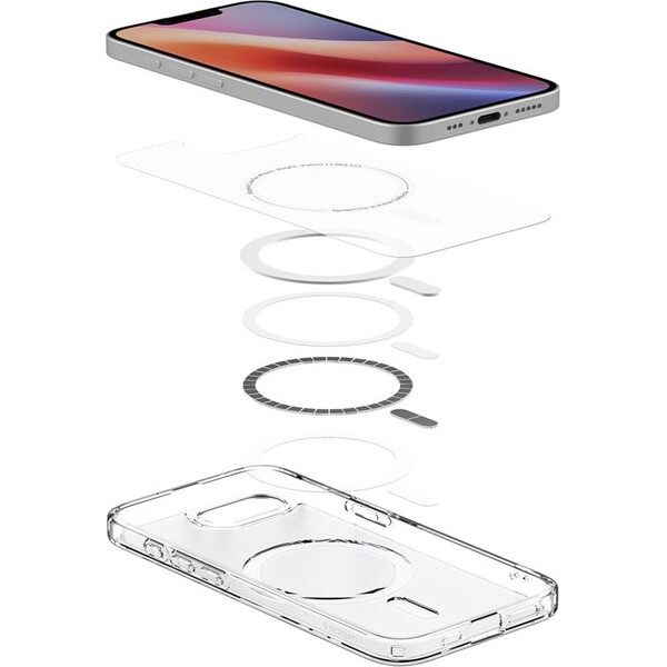 Spigen-Ultra-Hybrid-MagSafe-kryt-iPhone-17e-16e-frost-white
