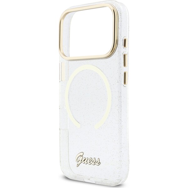Guess-IML-Glitter-Script-Strap-MagSafe-kryt-iPhone-17-Pro-ciry