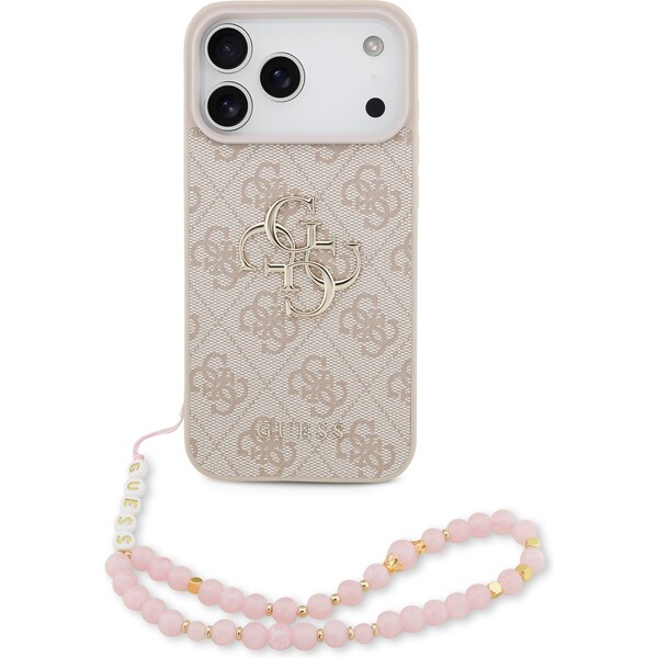Guess-PU-4G-Metal-Logo-Strap-kryt-iPhone-17-Pro-Max-ruzovy
