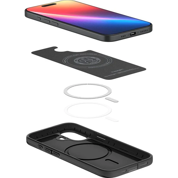 Spigen-Thin-Fit-MagSafe-kryt-iPhone-17-black